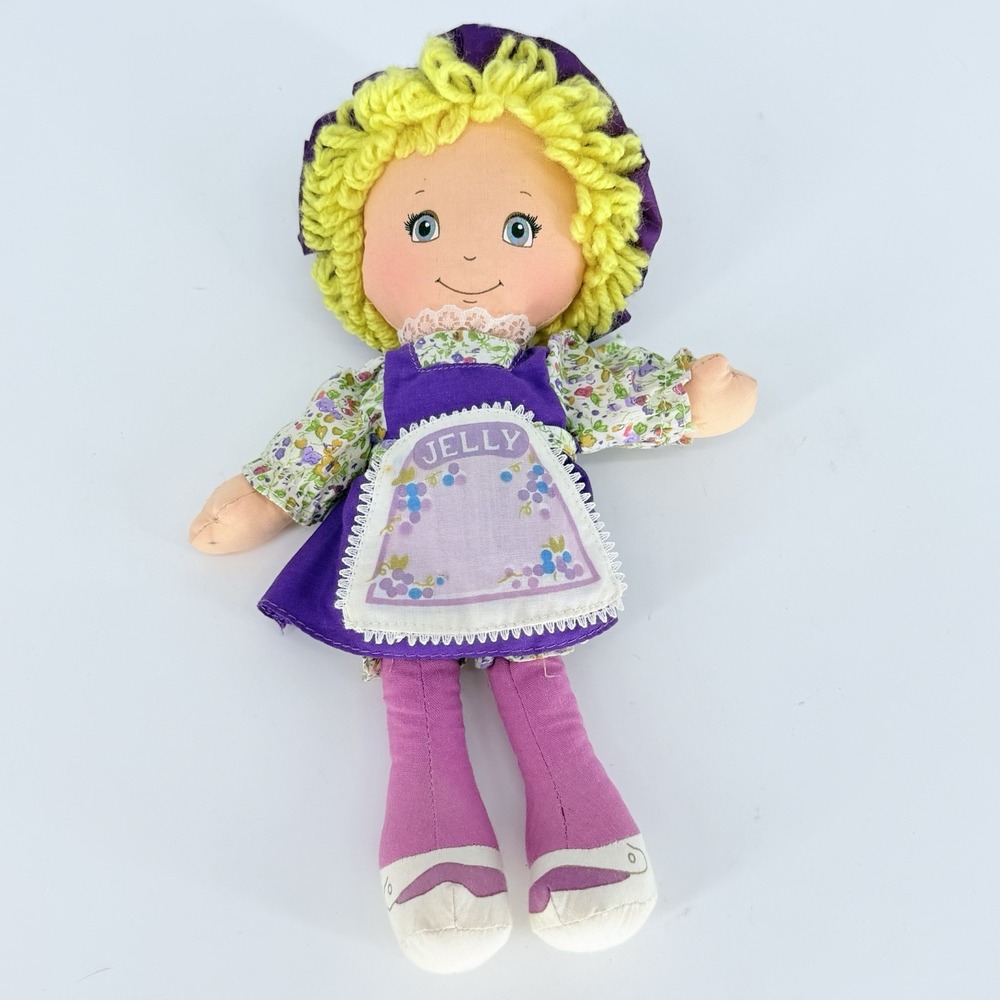 Amtoy Peanut Butter & Jelly Plush Dolls Set 1980 Vintage Rag Dolls 10in - Picture 9 of 16